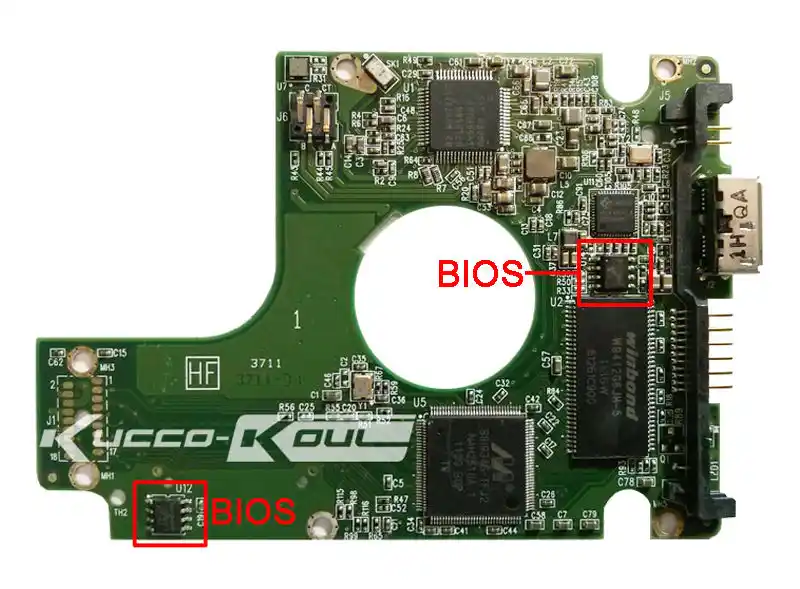 Бесплатная доставка HDD PCB Материнская плата 2060-771801-002 REV A/P1 для WD 2,5 USB жесткий диск восстановление данных - изображение
