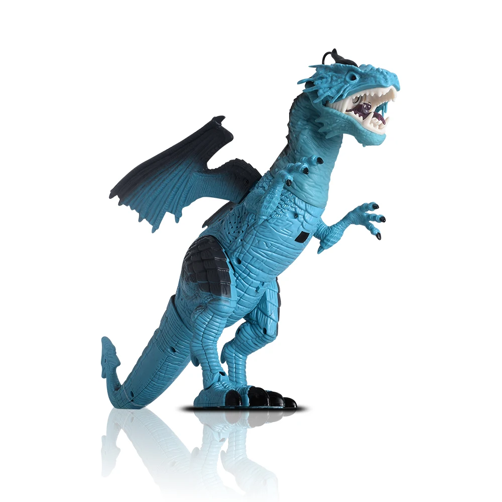 

Infrared RC Dinosaur Remote Control Dragon Shaking Head Light Up Eyes & Sounds Toys Making Fun Electric Simulation Boys