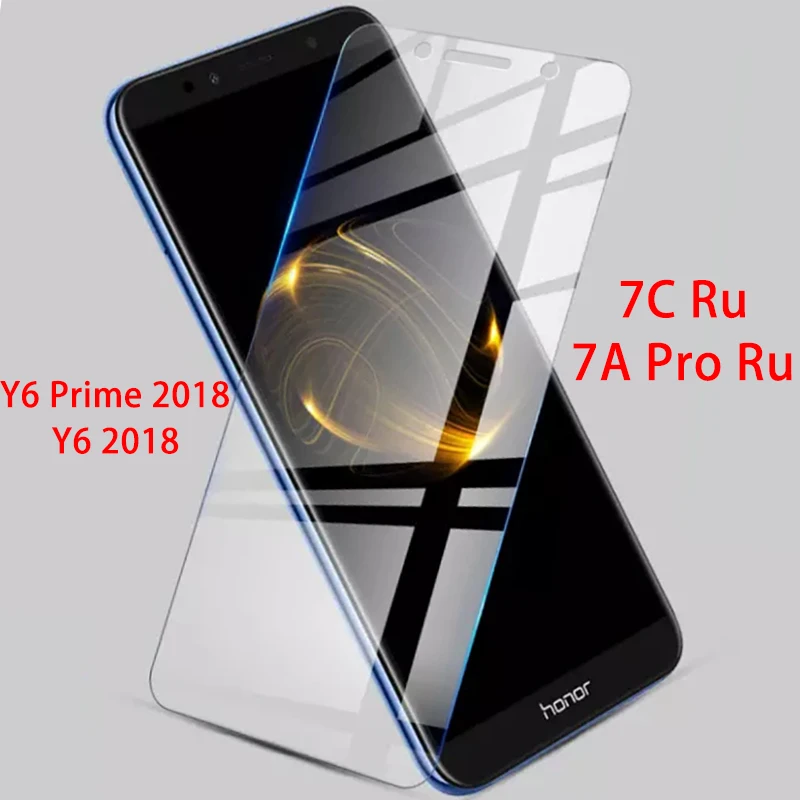 Защитный стеклянный чехол для Huawei Honor 7C 7A Pro Ru Y6 Prime 2018 закаленное стекло 7 C A C7 A7 Honor7c