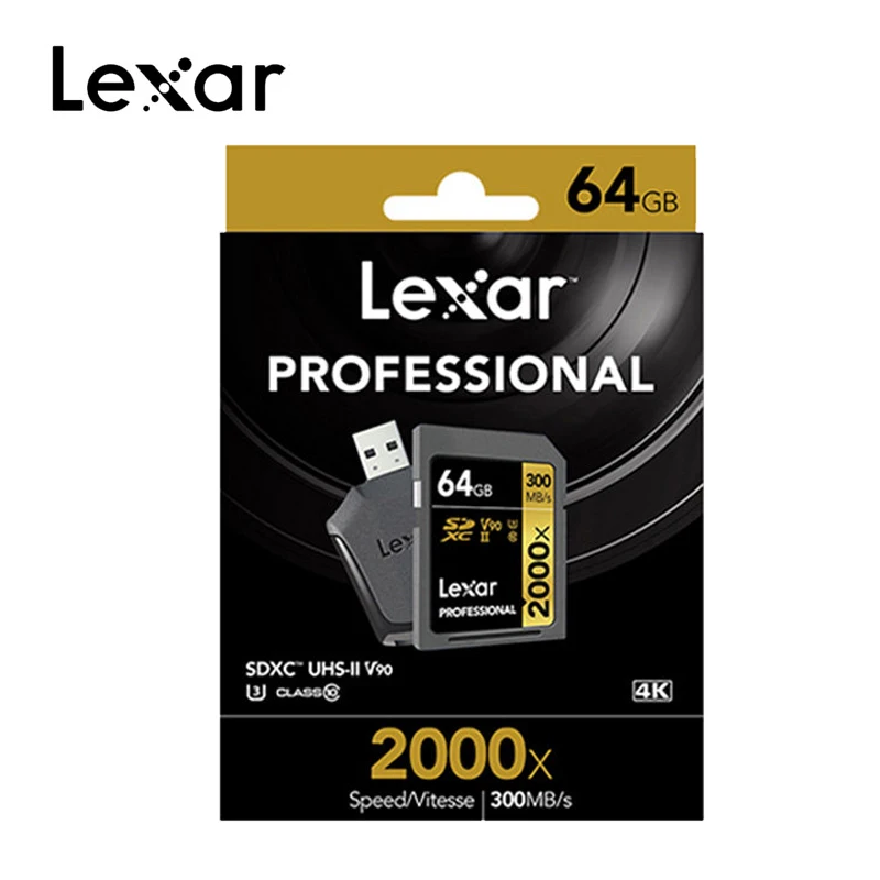 Lexar sd карта 32 GB 633x 1000x U3 Class10 128 Гб памяти UHS I C10 64 2000x cartao de карты для Камера|Карты