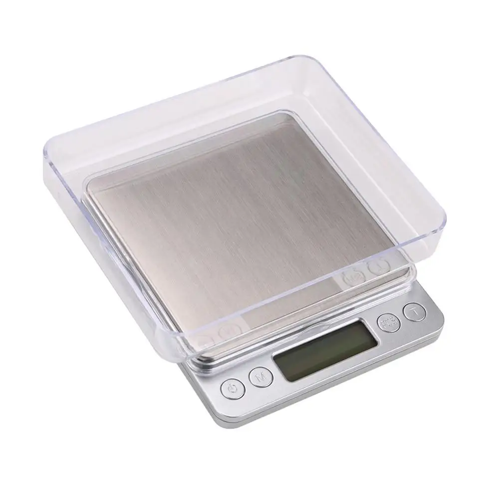 

3kg 0.1g Mini Digital Kitchen Scale LED Electronic Stainless Steel Precision Jewelry Food Balance Measuring Weight Scale