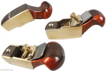 

1pcs convex bottom brass wrap blackwood planes 3 1/8" woodworking tool