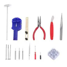 16 шт./компл. часы ремонт инструмент ремешок в комплекте контактный ремень ссылка для удаления задней открывалки Ручные Инструменты Отвертки плоскогубцы розетки Часы Часовщик