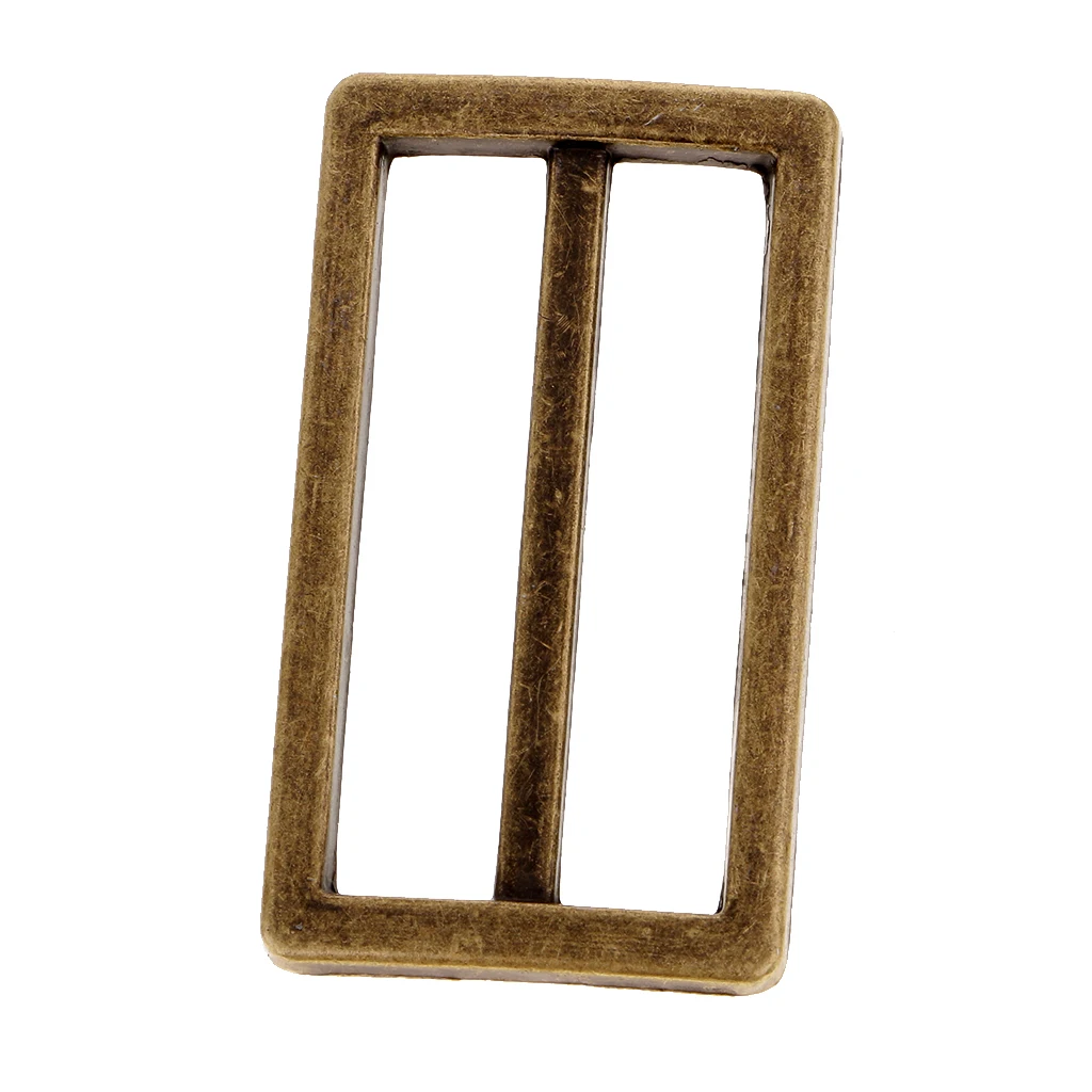 4Pcs Metal Tri Glide Slide Buckles Backpack Straps Adjuster Buckles 38mm Webbing Slider