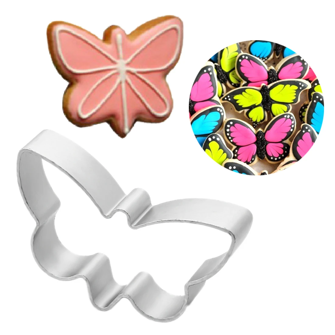 

Aluminum Biscuit Mould Bakeware Butterfly Shape Fondant Cake Mold DIY Sugarcraft 3D Pastry Cookie Cutters Bakinf Tools