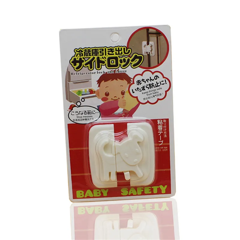 Baby Care Safety Lock Cartoon Elephant Baby Cabinet Locks Straps Drawer Wardrobe Cover Door Fridge Cabinet Lock Window Security