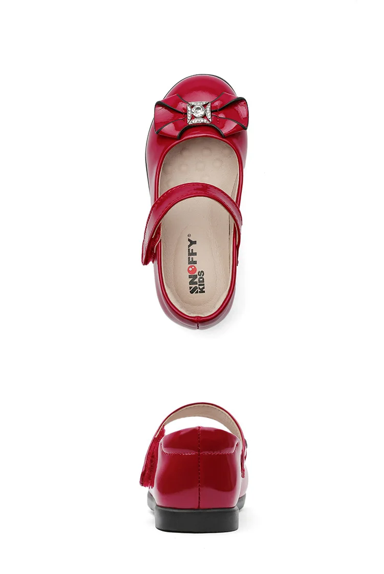Sapatos de Couro Sapatos de Festa de Casamento Meninas do Bebê da Princesa Arco Meninas Fechar Crianças Genuíno Chaussure Fille Tx127 Toe 24 Bebê Da Princesa Crianças Sapatos de Couro Genuíno Chaussure Fille TX127
