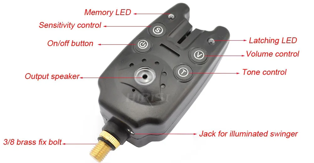 Сигнальный индикатор укуса для ловли карпа с регулируемой чувствительностью тон громкости B1101