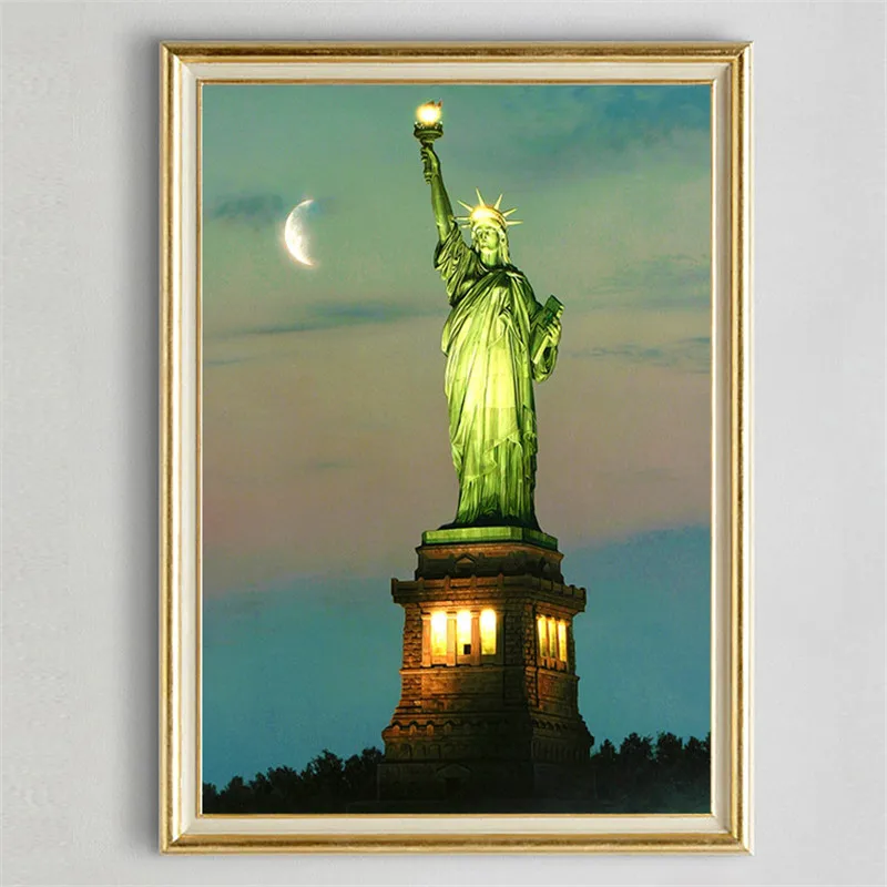 Hot 5D DIY Diamond Mosaic Embroidery Statue of Liberty Diamond Painting