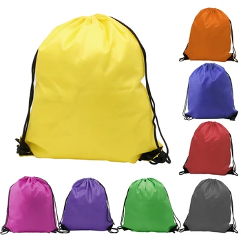 

1Pc Multifunctional Economic Package Kids' Clothes Shoes Backpack Bag P.E School Drawstring Book Backpack Bag