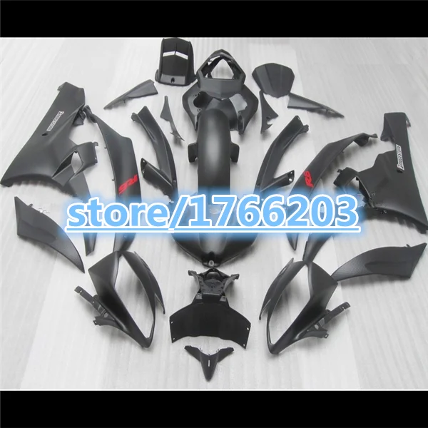 Комплект обтекателей ABS для YZF R6 06 07 YZFR6 600 YZF600 R 6 2006 2007 черный обтекатель|fairing kit|abs
