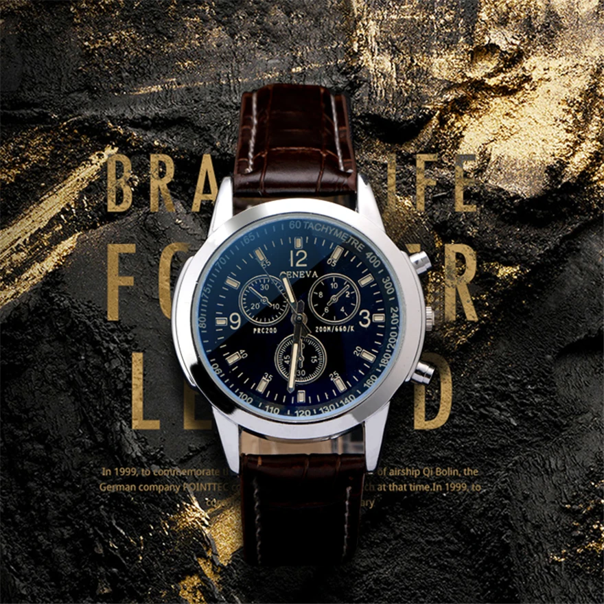 

Fashion Luxury Casual Watch Leather Quartz Luminous Military Men Watch Analog Business Wristwatch Rlogio Masculino Hot sales