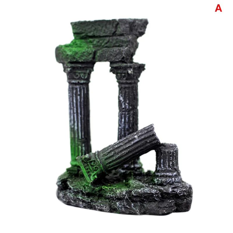 

Fish Tank Landscape Artificial Rome Pillar Rock Aquarium Ornaments XH8Z