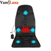 Heated Back Massage Seat For Car Home Office Heat Vibrate Cushion Back Neck Massage Chair For Relaxation 1