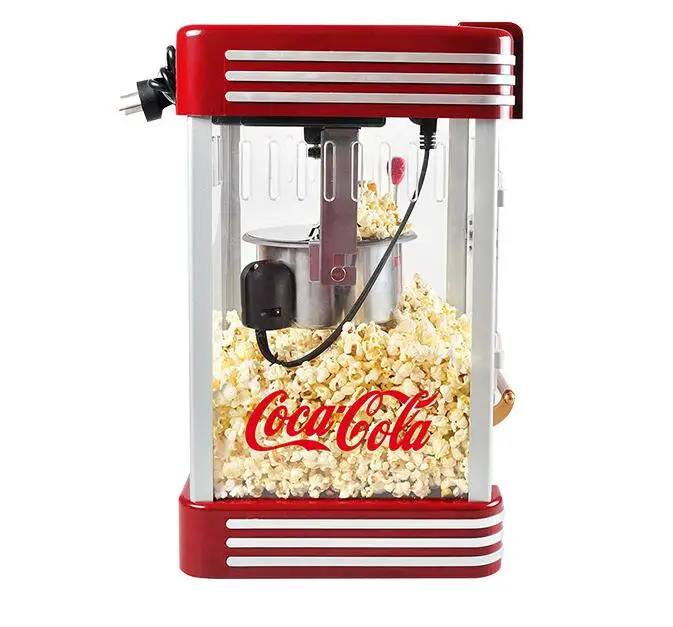 

Small Electric Popcorn Machine Mini Household Automatic Hot Oil Popcorn Maker Fast Heating With Non-Stick Pot M530
