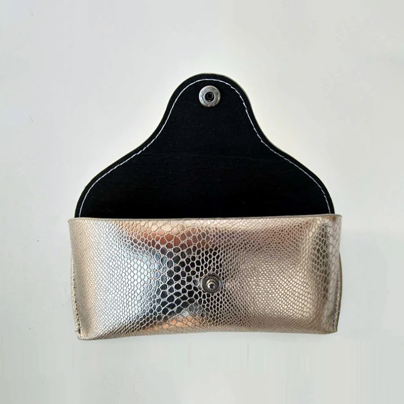 Мягкий футляр для очков для женщин, серебряный Изысканный Чехол для очков, защитный футляр для очков