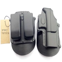 Дух Тактический Открытый Охота правую руку пояс петли Paddle платформы Тактические пистолет кобура чехол для Глок