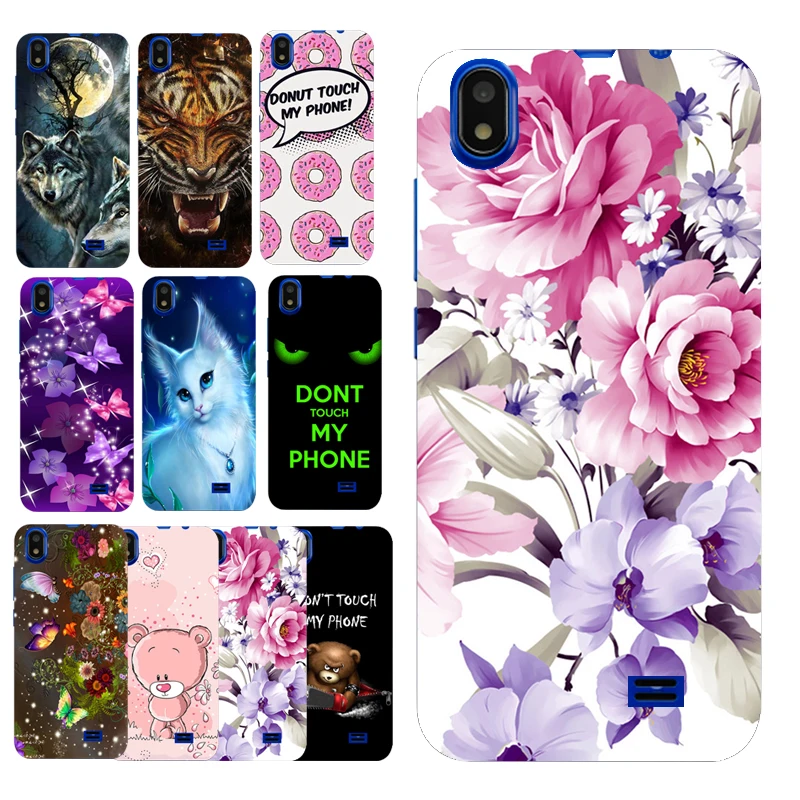 

Pretty Beautiful Flower TPU Print Case Cover Bag Shell Housing for Prestigio Wize Q3 PSP3471DUO Back Cover