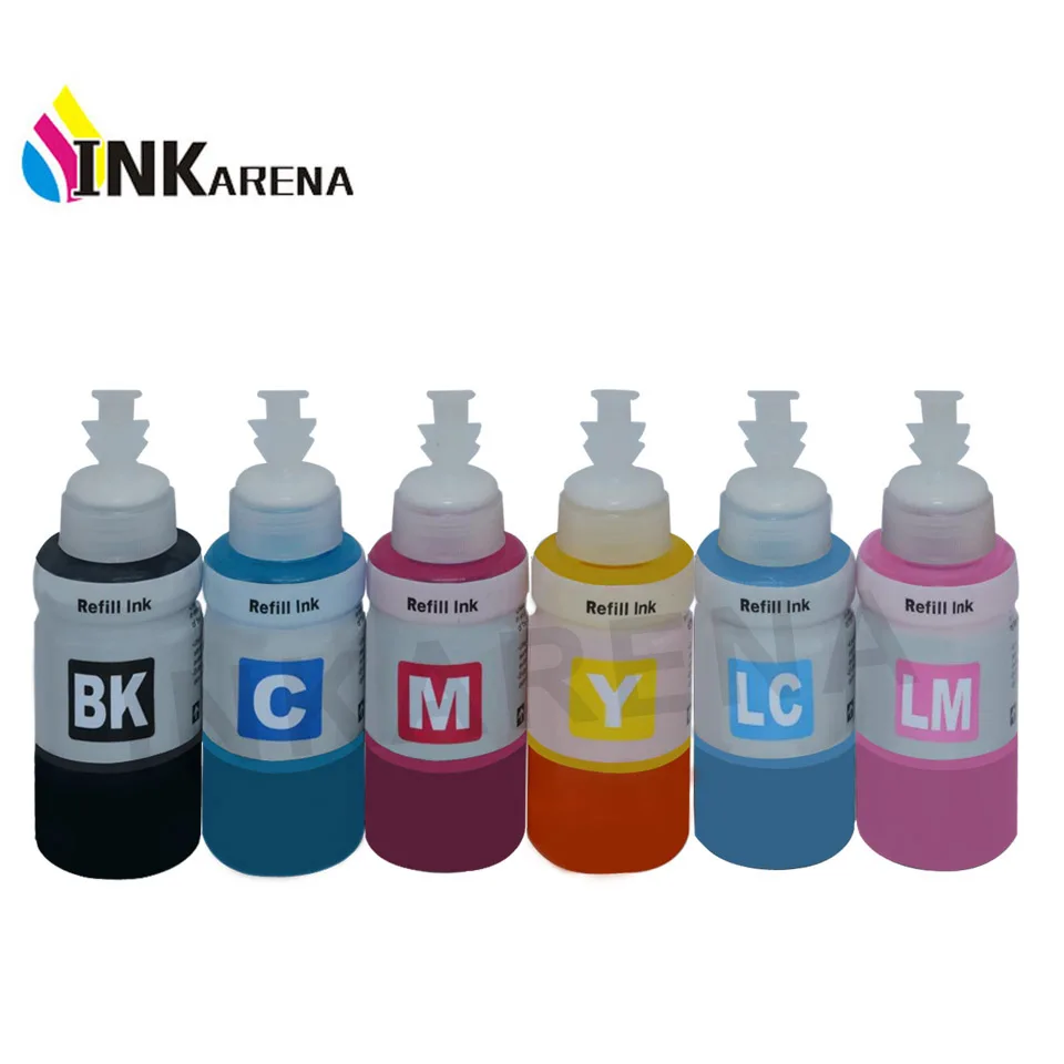 Чернильный картридж для принтера Epson L800 L801 L351 L353 L551 70 мл|ink kit|refill ink kitdye |