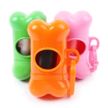 Dispenser Waste Dog Poop Bags Compost Bag Pet Waste Holder Dispenser Case Products Pill Bone Shape Box Of Pet Trash Bag Shit organic waste kitchen garden yard compost bag environmental pe cloth planter kitchen waste disposal organic waste bag