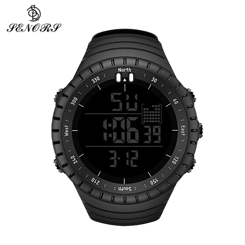 Achat Sport Montre Hommes En Plein Air Numérique Montres LED Montre Bracelet Électronique Alarme Militaire Homme Horloge Relogio Masculino Numérique par SENORS