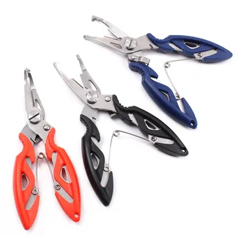 

New Hot Stainless Steel Fishing Pliers Scissors Line Cutter Remove Hook Tackle Tool Kits Accessories Outdoor