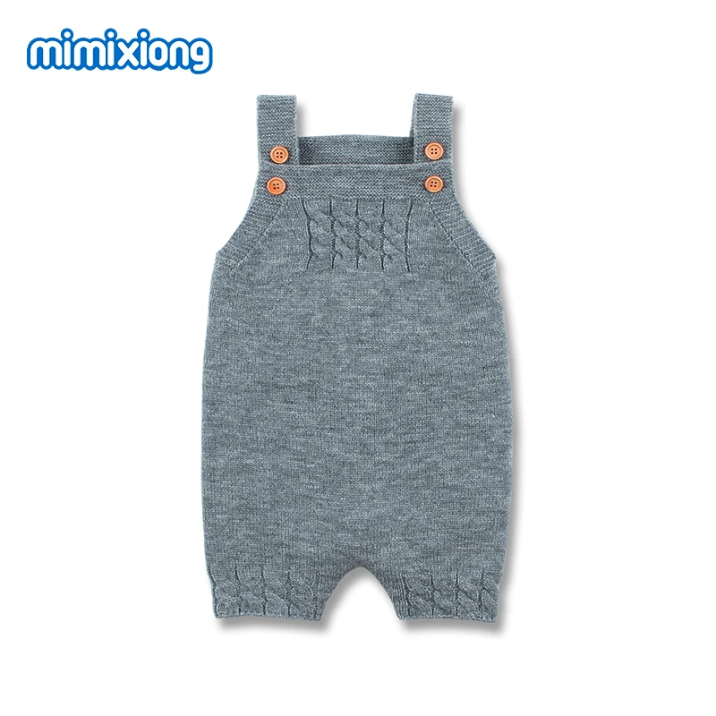 الصيف طفل الفتيات السروال القصير الصلبة محبوك الوليد Bebes حللا منامة العلامة التجارية أكمام طفل الفتيان وزرة الأطفال الملابس