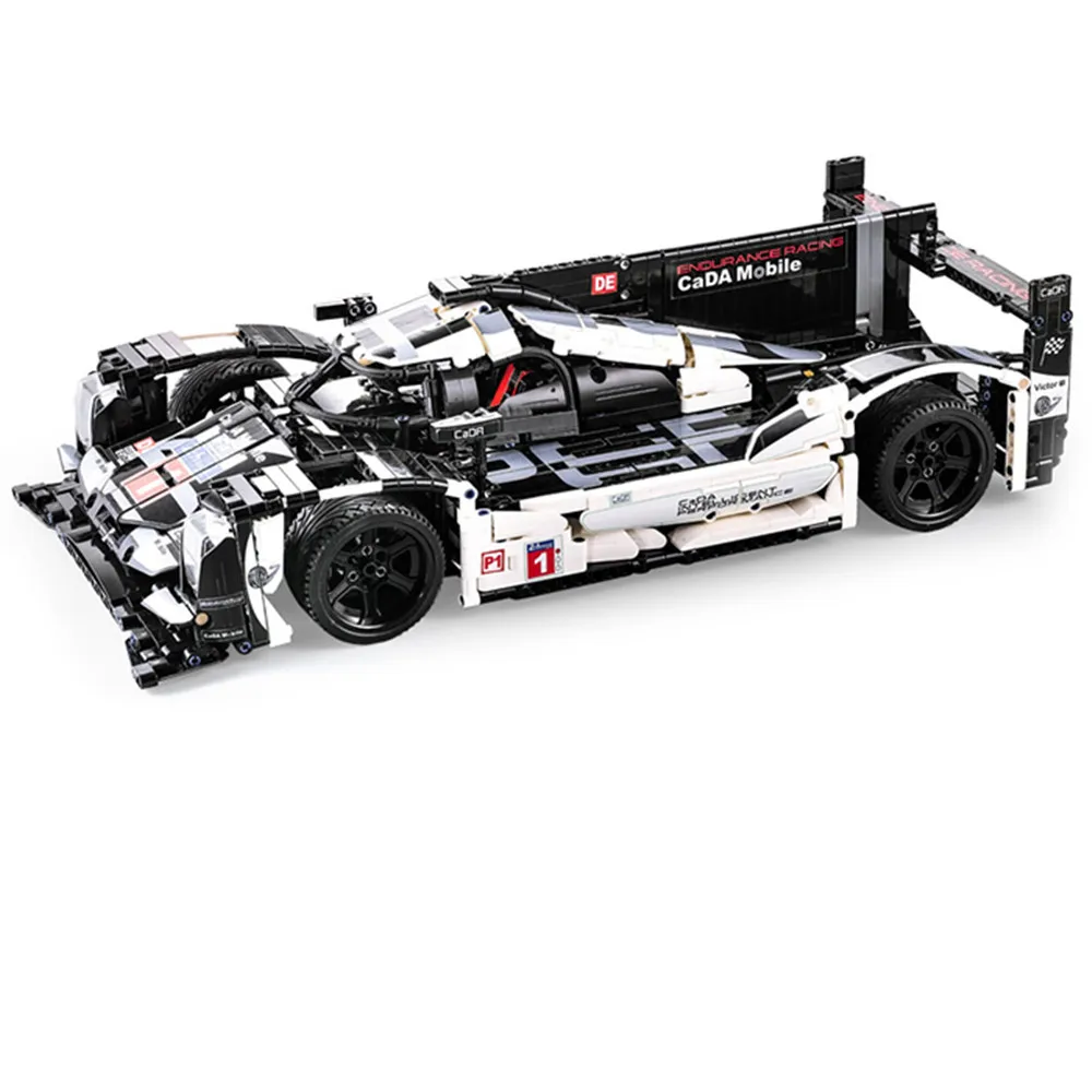 

CaDA C61016 Racing Car Block Building Toys Kids Educational Creative DIY Assembling Blocks LED Light Car Gifts for Children
