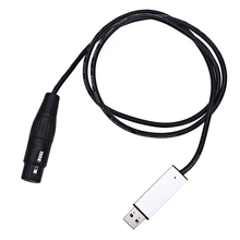 USB al Adaptador de Interfaz DMX DMX512 LED Studio Computadora PC Etapa Controller Iluminación Dimmer Para LED Efecto Maestro-Esclavo Led Plana