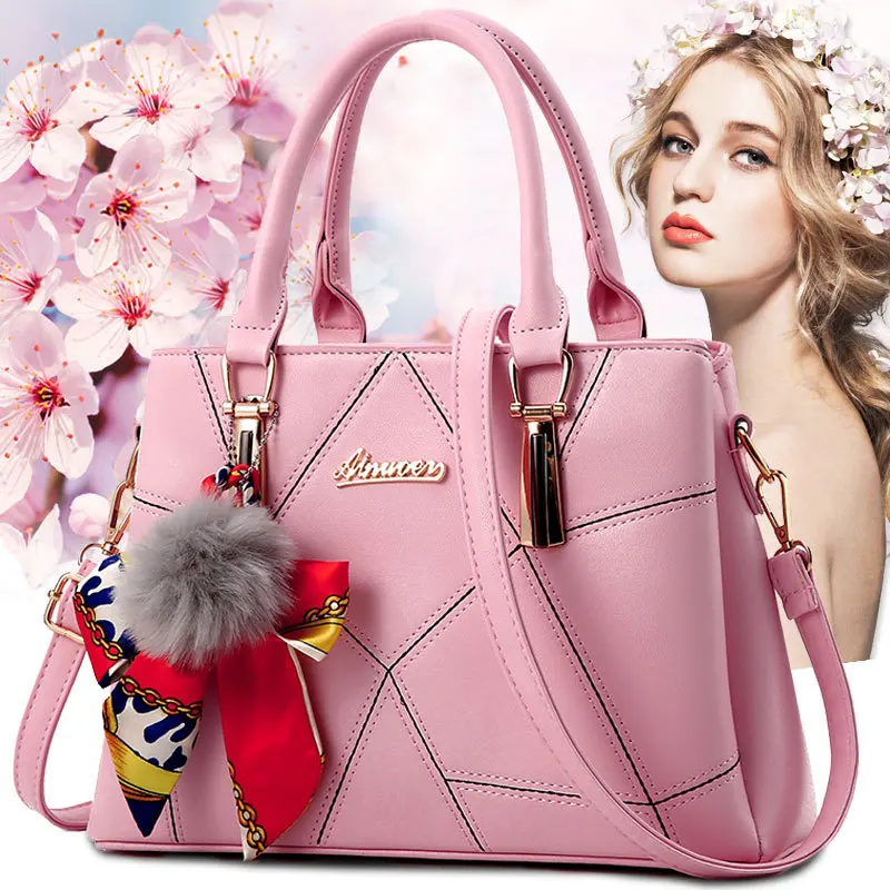 

Ladybag 2019 Simple and stylish handbag Korean version new style Trend single shoulder slung killer bag B sijin 30X12X21cm