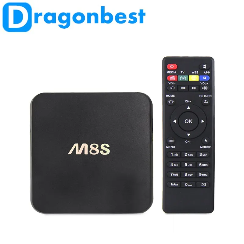 2017 Горячие vensmile M8s Android ТВ коробке 2 г/8 г Dual Band 2.4 г/5 Wi-Fi android 4.4 Amlogic s812 чип 4 К Full HD Smart t