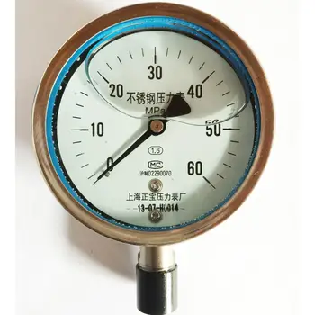 

YN100BFZ 0~60Mpa stainless steel anticorrosive seismic pressure gauge pressure gauge hydraulic non standard factory