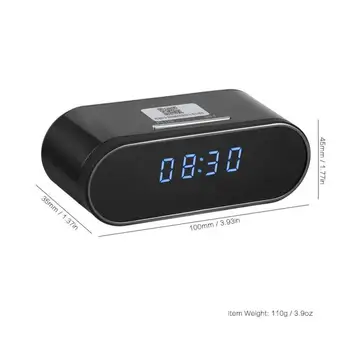 

HD Camera Smart Electronic Alarm Clock Wifi Remote Talkback App Remote Night Vision Home Security Video Alarm Clock