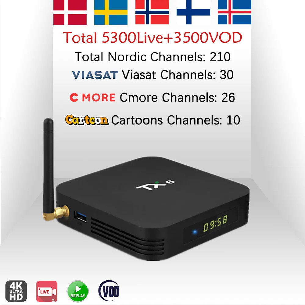 TX6 android tv box android 9,0+ PRO ip ТВ подписка шведская IPTV приставка Израиля Noway Финляндии США Испания Европа IP ТВ Бельгии ТВ ПК