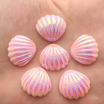 

50PCS 20mm Kawaii Shell Flatback resin cabochon for phone deco hair bow diy Scrapbook Embellishmen -E954*5
