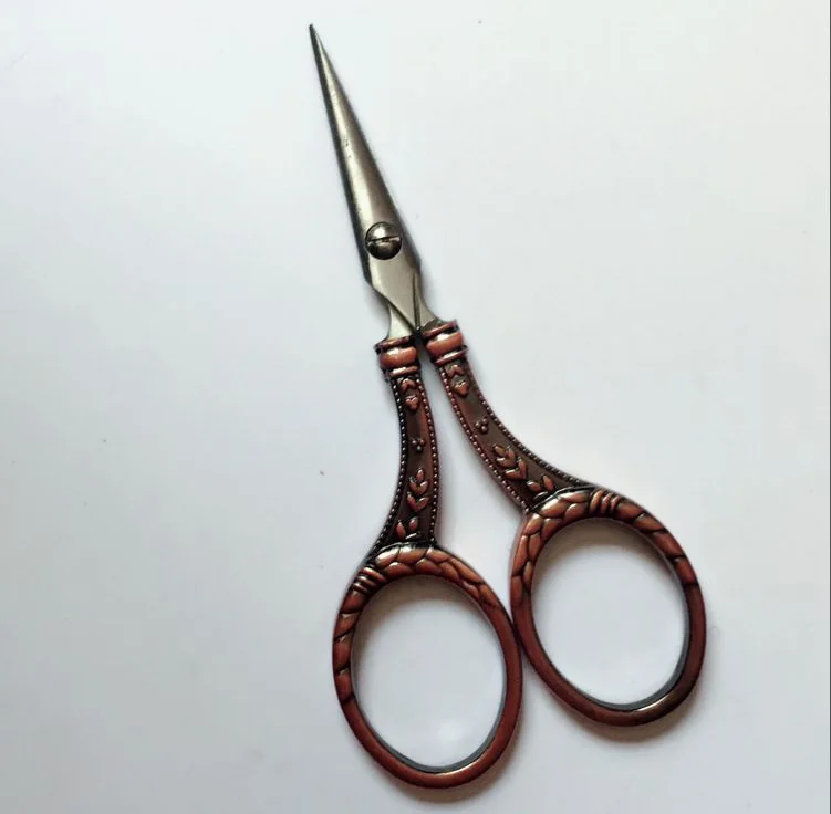 high quality antique brass europe style sewing scissors stainless steel