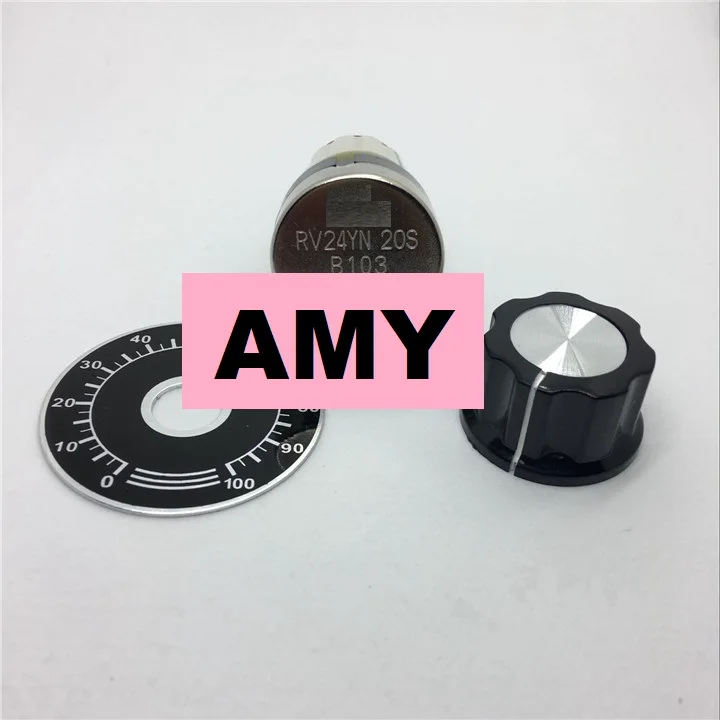 

5pcs/lot RV24 RV24YN20S 500K hat scale sheet potentiometer
