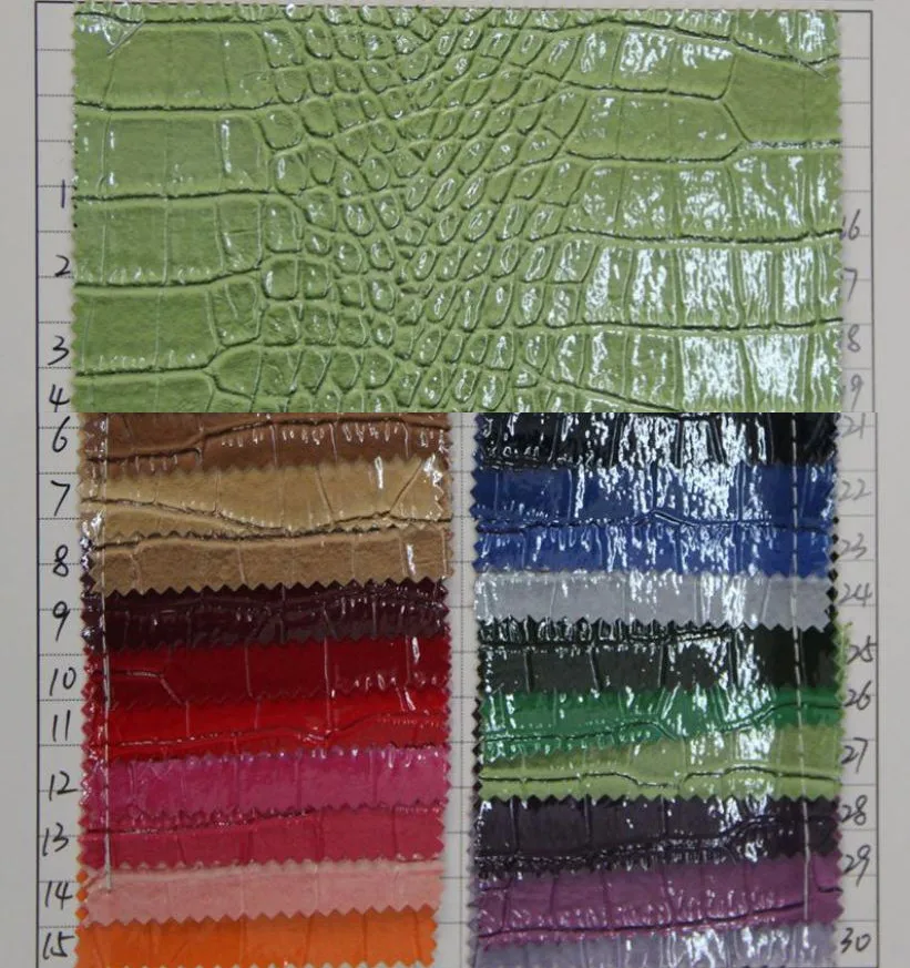 bright surface crocodile leather fabric alligator skin pattern synthetic PU material | Дом и сад