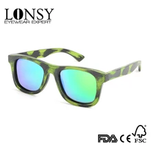 Vintage Handmade Bamboo Sunglasses Men Wooden Eyewear Summer Sun Glasses For Women Men LS1022