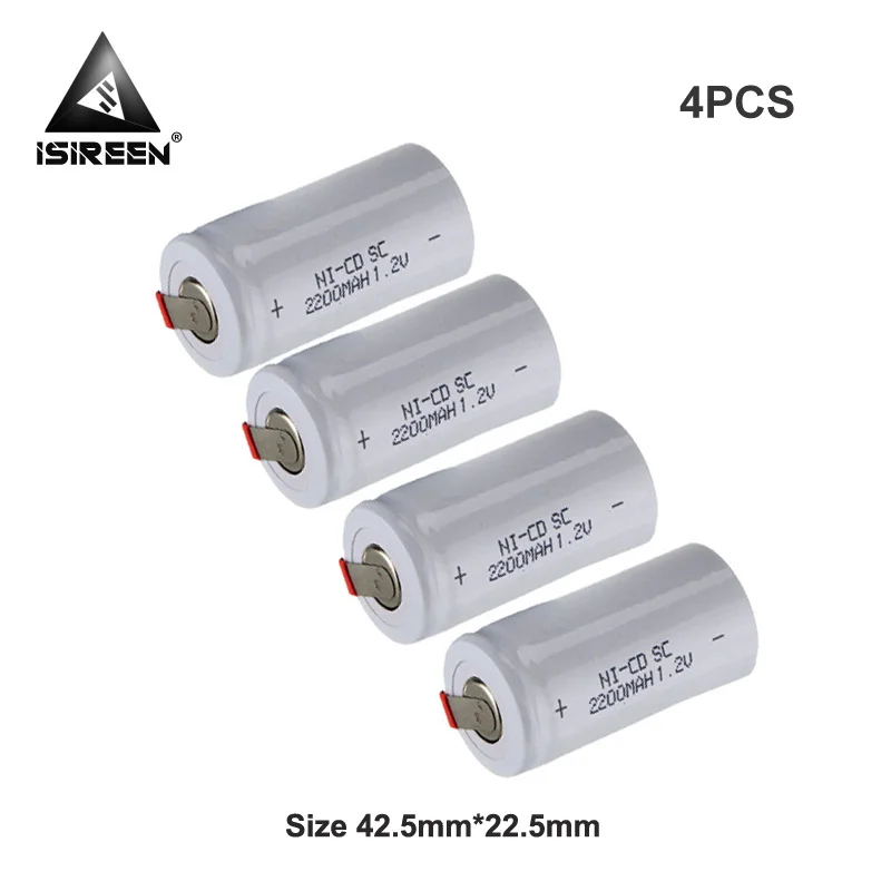 1,2 в 2200 мАч аккумуляторные батареи SC Ni-CD DIY аккумуляторные блоки Subc Ni аккумулятор CD электрические электроинструменты зубная щетка