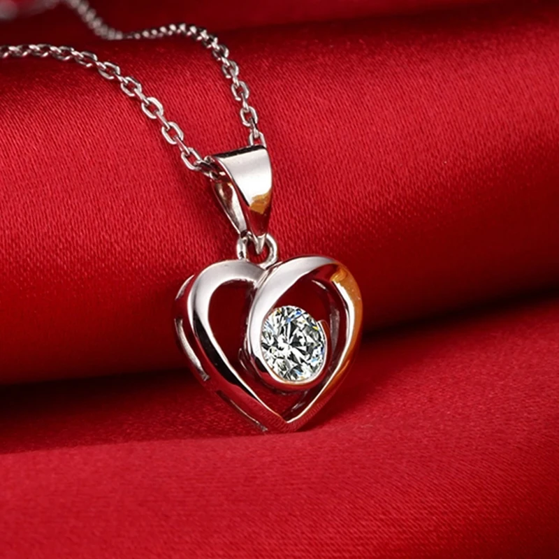 

0.06CT Handmade 18K Gold Natural Diamond Pendant Necklace for Women Wedding Engagement Party - Free DHL Shipping