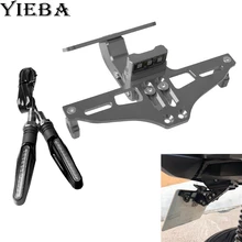 Для KAWASAKI ZX6R ZX636R ZX6RR SUZUKI GS500E GS500F SV650 KTM RC8/R держатель номерного знака мотоцикла универсальный CNC