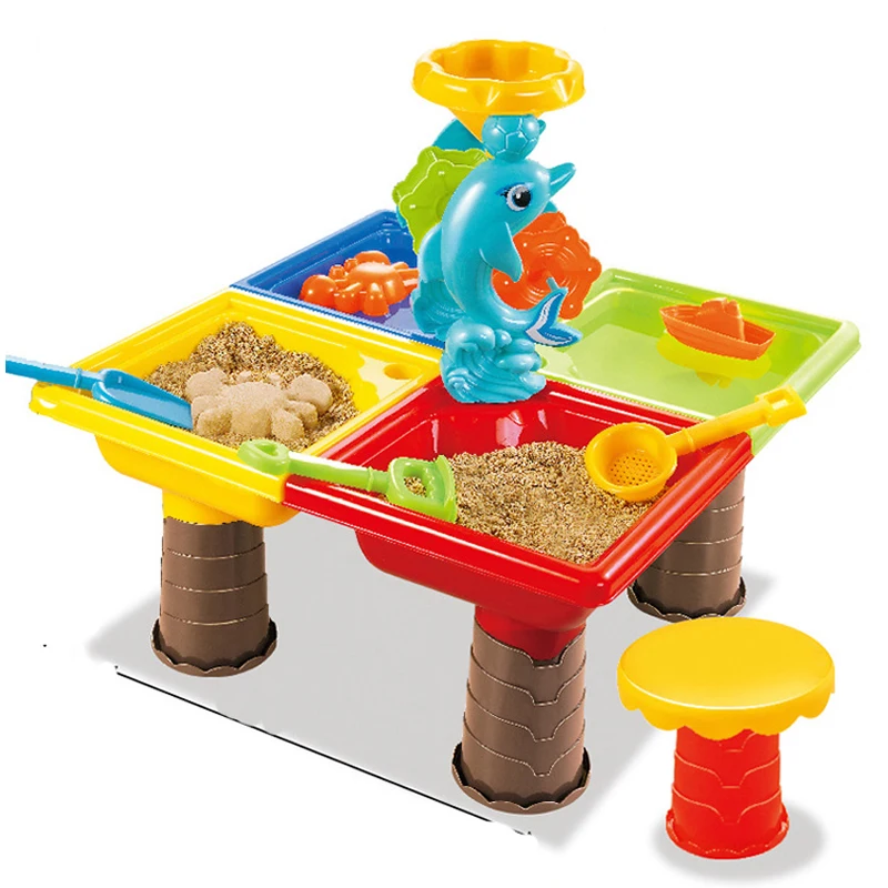lower price Children Beach toys suits Sand table tools toys Water toys Play house Summer Beach tool Kids Brithd