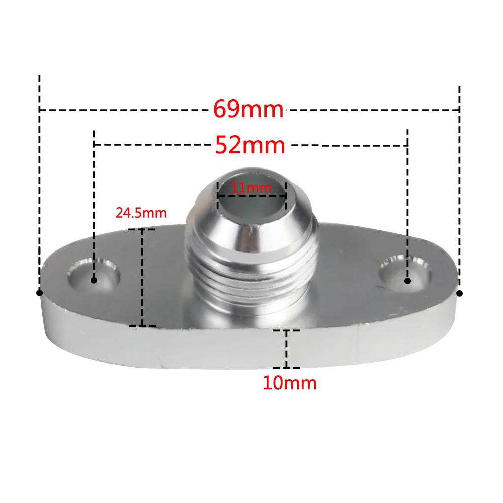 Для слив масла из турбины фланец 10AN GT40 GT42 GT45 GT47 GT55 T3/T4 T3 T4 ODF-01 серебро JR-OFG33