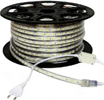 

Factory supply Free shipping100m/lot,110V,5050SMD led flexible waterproof LED Strip light+powre adapter 60LEDs warm white/white