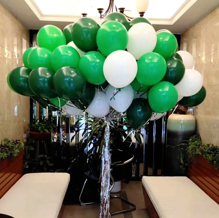 

Dark green balloon 20pcs/lot10 inch 2.2g round helium ballons wedding decorations baloons kids birthday single party supplies