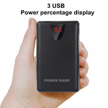 20000mah Power Bank 18650 USB external mobile charger Power Bank battery for iPhone xiaomi universal charger