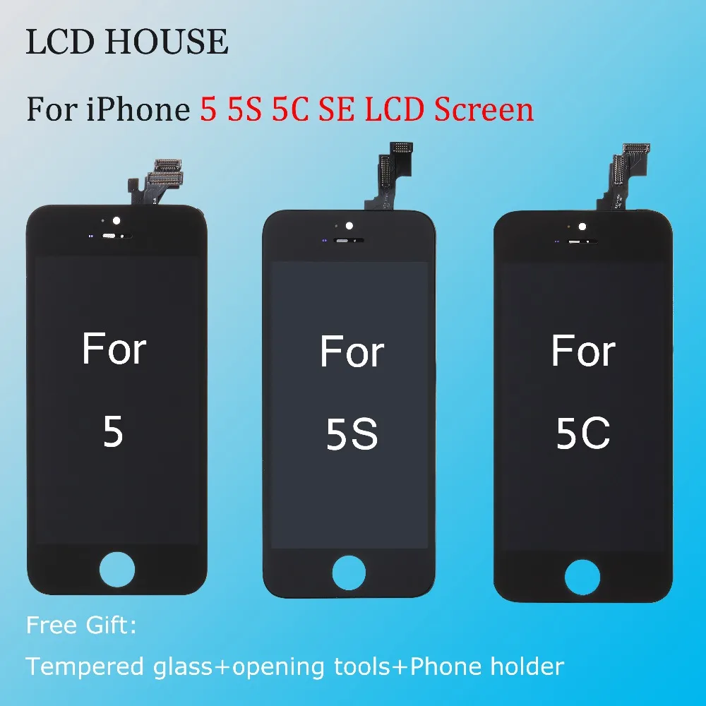 

Retail AAA Quality Touch Screen for iPhone 5 5S 5C SE LCD Display Pantalla Digitizer Assembly Replacement+Free Tools