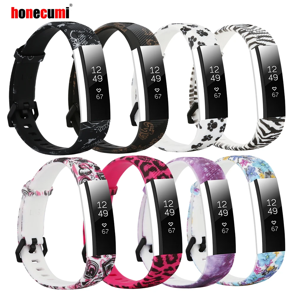 Honecumi Мягкие силиконовые сменные полосы для Fitbit Alta HR/Alta многоцветные HR Смарт