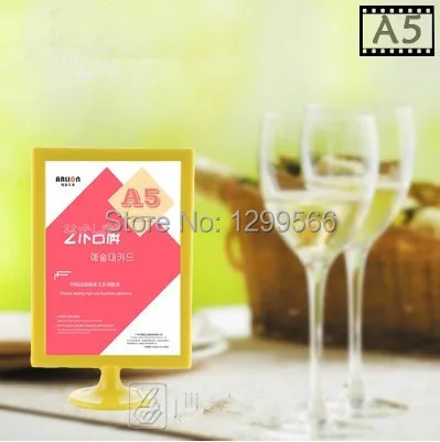 Двухсторонний постер из АБС пластика 20 шт. A5 меню Beveragelist подставка для карты